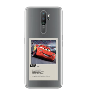 Oppo A5 2020 / A9 2020 Uyumlu Cars Mcqueen Desenli Şeffaf Telefon Kılıfı