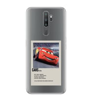 Oppo A5 2020 / A9 2020 Uyumlu Cars Mcqueen Desenli Şeffaf Telefon Kılıfı