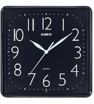 CASIO IQ-06-1DF SİYAH 24CM KARE DUVAR SAATİ