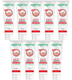 Agarta Doğal Tam koruma Diş Macunu 90 ML Diş Eti Bakımı & Plak Karşıtı (9 Lu Set)