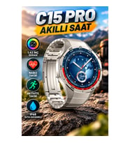 C15 Pro Akıllı Saat – 1.43 İnç Ekran, 46 mm Kasa, Nabız ve Aktivite Takibi