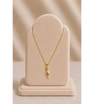 Minimal Kedi Figürlü Gold Kolye