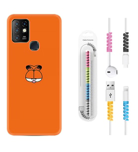 INFINIX Hot 8 9 10 11S Hot 10 Play 10T Kılıf Kablo Koruma Spiral Silikon Garfi 1733