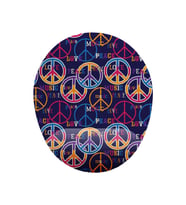 Peace Barış Simgesi Bilek Destekli Mouse Pad (Çok Renkli)