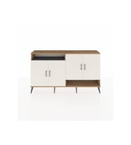Arges Konsol 6 Raflı 4 Kapaklı 176x30x99 Çam-Aytaşı/Antrasit