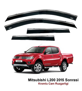 Mitsubishi L200 Kromlu Cam Rüzgarlığı Niken 2015 Sonrası