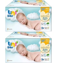 Uni Baby Islak Havlu Hassas Yeni Doğan 40 Yaprak (6 Lı Set) 240 Yaprak (Narin Ciltler için) (2PK*3) (Beyaz)