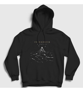 Presmono Unisex Siyah Gate Insomnium Kapüşonlu Sweatshirt 151398tt