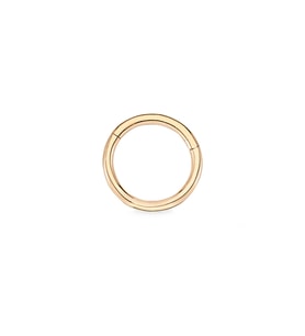 Rose Altın 12 mm Sade Halka Piercing