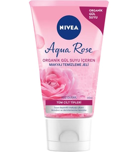 Aqua Rose Organik Gül Suyu İçeren Makyaj Temizleme Jeli 150 ml, Nemlendirici, Canlandırıcı