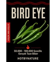 BIRD EYE PEPPER / 50.000 – 100.000 Scoville - Gerçek Taze Acı Biber