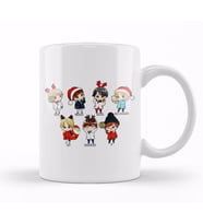 Kpop Bts Chibi Christmas Kupa Bardak Porselen
