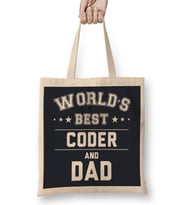 Fathers Day World's Best Cricketer And Dad Bez Çanta Uzun Saplı