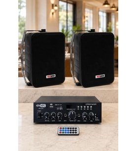 Lastvoice Ekonomi Wall Paket-2B Anfi ve Duvar Hoparlörü Seti (1 ANFİ + 2 HOPARLÖR)