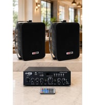Lastvoice Ekonomi Wall Paket-2B Anfi ve Duvar Hoparlörü Seti (1 ANFİ + 2 HOPARLÖR)