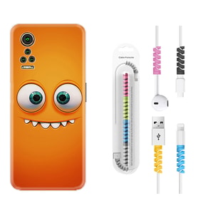 General Mobile GM 21 Pro GM 22 Pro Plus Kılıf Kablo Koruma Spiral Silikon Dişlek 1615