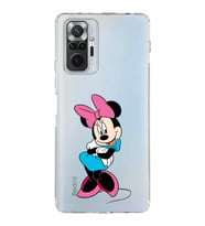 Xiaomi Redmi Note 10 Pro 4G  Kamera Korumalı Kapak Minnie Mouse Tasarımlı Şeffaf  Kılıf