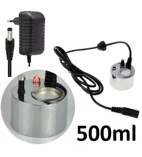 500ml AC/DC Metal Soğuk Buhar Üreteci, Kuluçka Nem Nozulu 24v+Adaptör