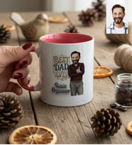 Kişiye Özel Karikatürlü Best Dad Ever Babaya Hediye Kupa Bardak Babalar Günü Hediyesi