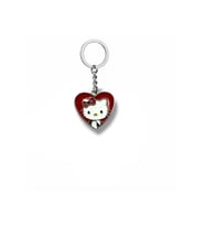 Hello Kitty Kırmızı Kalp Figürlü Anahtarlık – Sevimli ve Renkli Aksesuar
