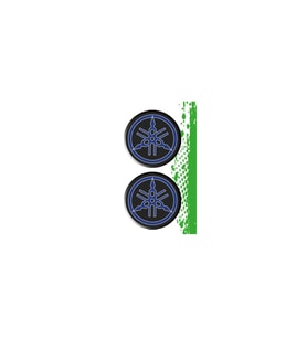 Yamaha Uyumlu 3 Koruma Takozu İkili Damla Sticker
