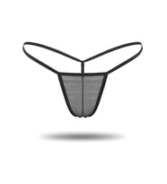 Siyah Transparan Tül String Tanga DL1114