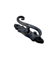 Antika Tarz Dekoratif Pirinç Kıvrık Pencere Kolu - 130x33 Mm, Oksit