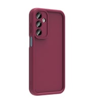 Galaxy A16 Kılıf Kamera Korumalı Ananas Silikon Kapak (Mürdüm)