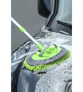 Mikrofiber Teleskopik Saplı Araç Yıkama Fırçası ve Mop Seti