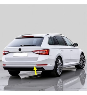 Skoda Superb Combi 2016-2019 Arka Tampon Çeki Demiri Kapağı 3V5807441