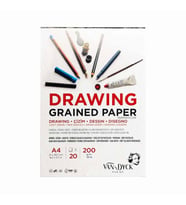 VAN DYCK A4 200gr 20YP DRAWING ÇİZİM BLOK DEFTERİ İNCE DOKULU VD20014
