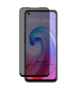Microsonic Oppo A36 Privacy 5D Gizlilik Filtreli Cam Ekran Koruyucu Siyah