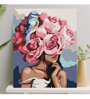 Sayılarla Boyama Tuval Seti Fırça Boya Dahil (Çıtalı) 40x50 CM - Manolya