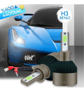 H3 White Beyaz Led Xenon Far Ledi Led Zenon Far Ampulü