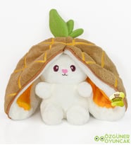 Pababo Peluş Çilek Tavşan 50 cm (Pandamke) (Sarı)