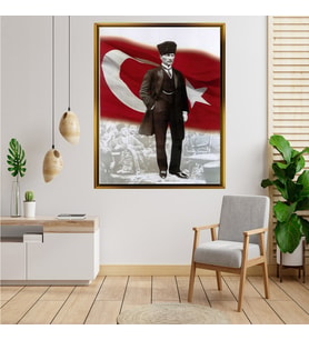 ÇERÇEVELİ ATATÜRK TABLO S263