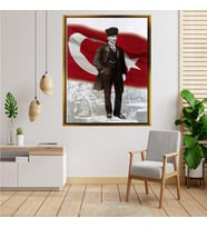 ÇERÇEVELİ ATATÜRK TABLO S263