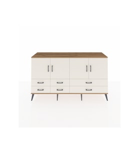 Kronos Konsol 6 Raflı 6 Çekmeceli 4 Kapaklı 176x59x99 Çam-Aytaşı