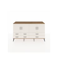 Kronos Konsol 6 Raflı 6 Çekmeceli 4 Kapaklı 176x59x99 Çam-Aytaşı