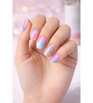 4M4D Sihirli Uzatılabilir Effect Jel Tırnak Sticker_Gökkuşağı Neon_Uzun