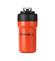 304 L Çelik Kırmızı 500 ml  Pipetli Spor Suluk Matara cin482kr