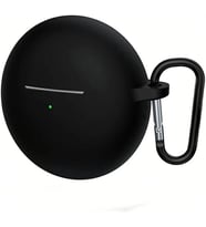 Huawei FreeBuds 7İ İle Uyumlu Yüksek Kalite Çizilmeye Dayanıklı Koruyucu Yumuşak Silikon Kulaklık Kılıfı Kancalı FB-7i (Siyah)