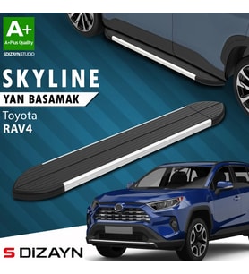 S-Dizayn Toyota RAV 4 5 Skyline Aluminyum Yan Basamak 173 Cm 2018 Üzeri A+ Kalite