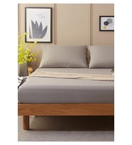 Lastikli Pamuk Penye Çarşaf Gri 180x200 Littlekingsize
