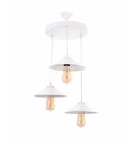 RİOLİGHT ÜÇLÜ METAL SARKIT ÇAP: 30CM (Siyah)