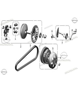MONDİAL MARŞ DİŞLİSİ YARIMAY KOMPLE RİTMİCA 100-110 SPEEDY ORJ