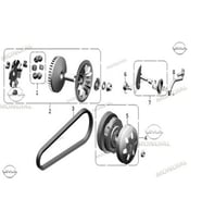 MONDİAL MARŞ DİŞLİSİ YARIMAY KOMPLE RİTMİCA 100-110 SPEEDY ORJ