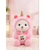 Puffy hug teddy kostümlü ayıcıklar 50 cm puffy kedi kostümlü, puffy stitch kostümlü ve puffy unicorn içecekli ayıcık