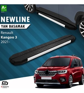 S-Dizayn Renault Kangoo 3 Uzun Şase NewLine Aluminyum Yan Basamak 223 Cm 2021 Üzeri A+ Kalite