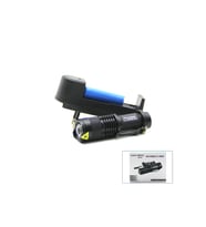 2IN1 KÜÇÜK ZOOMLU EL FENERİ COB LED METAL KASA 9CM (4915)